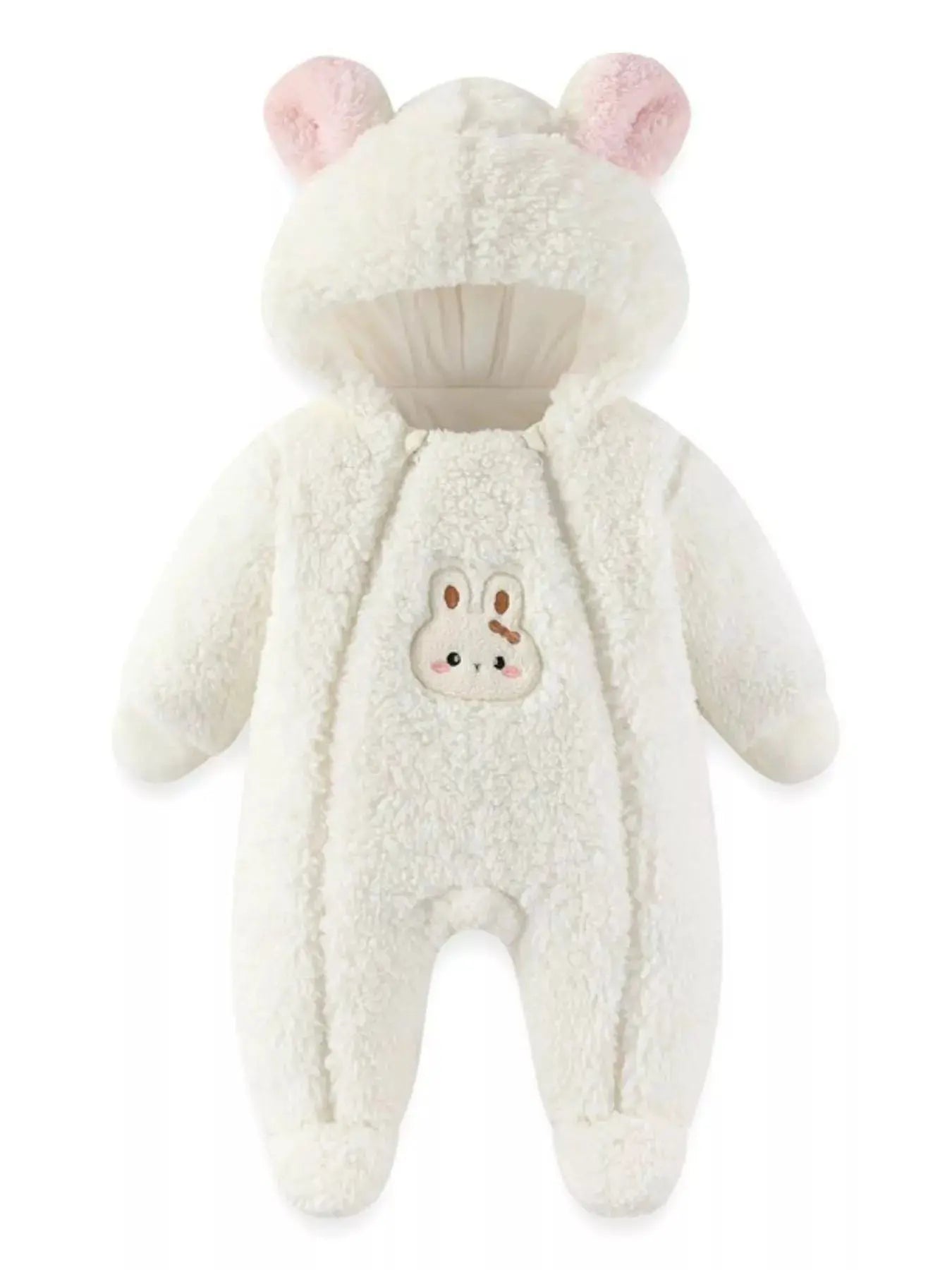 Cute Bunny Hooded Fleece One-Piece Simply Love