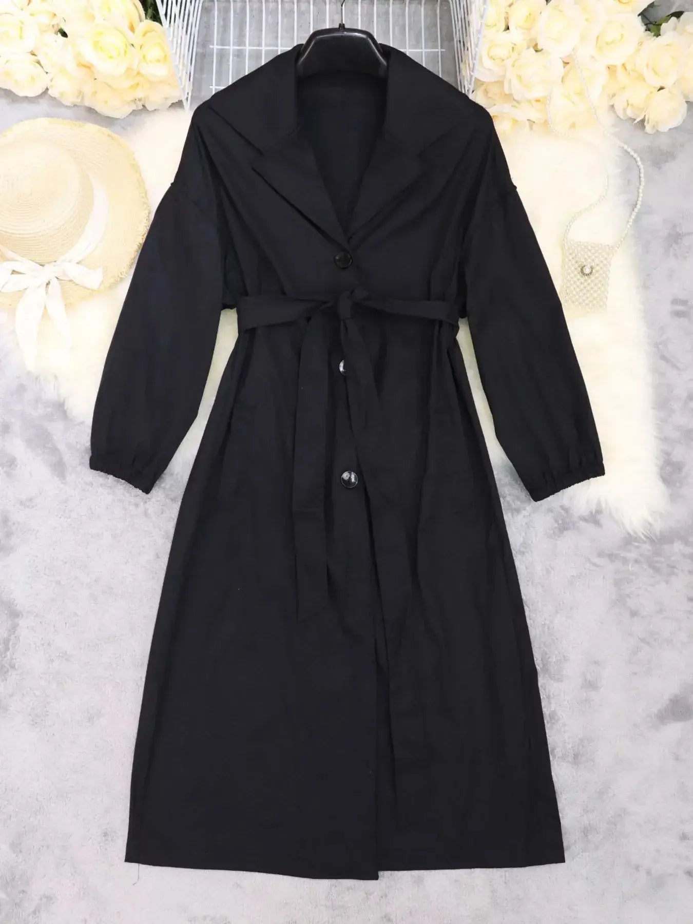 Tie Waist Midi Shirt Dress Simply Love