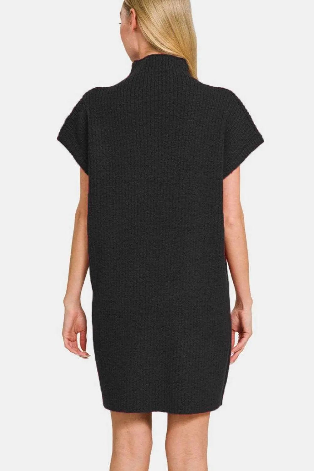 Zenana short sleeve sweater dress - Love Salve 