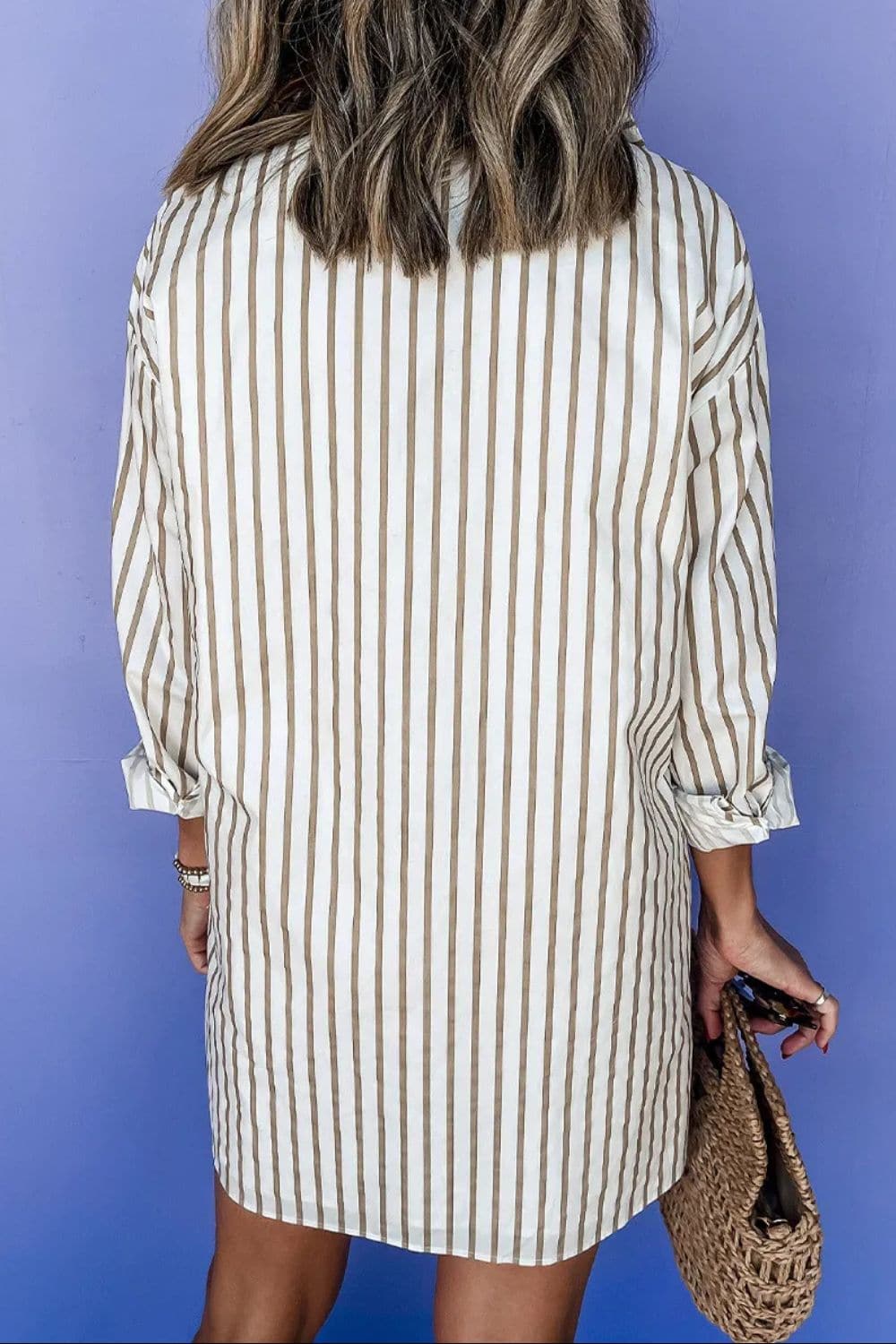 Chic Striped Long Sleeve Dress for Effortless Style