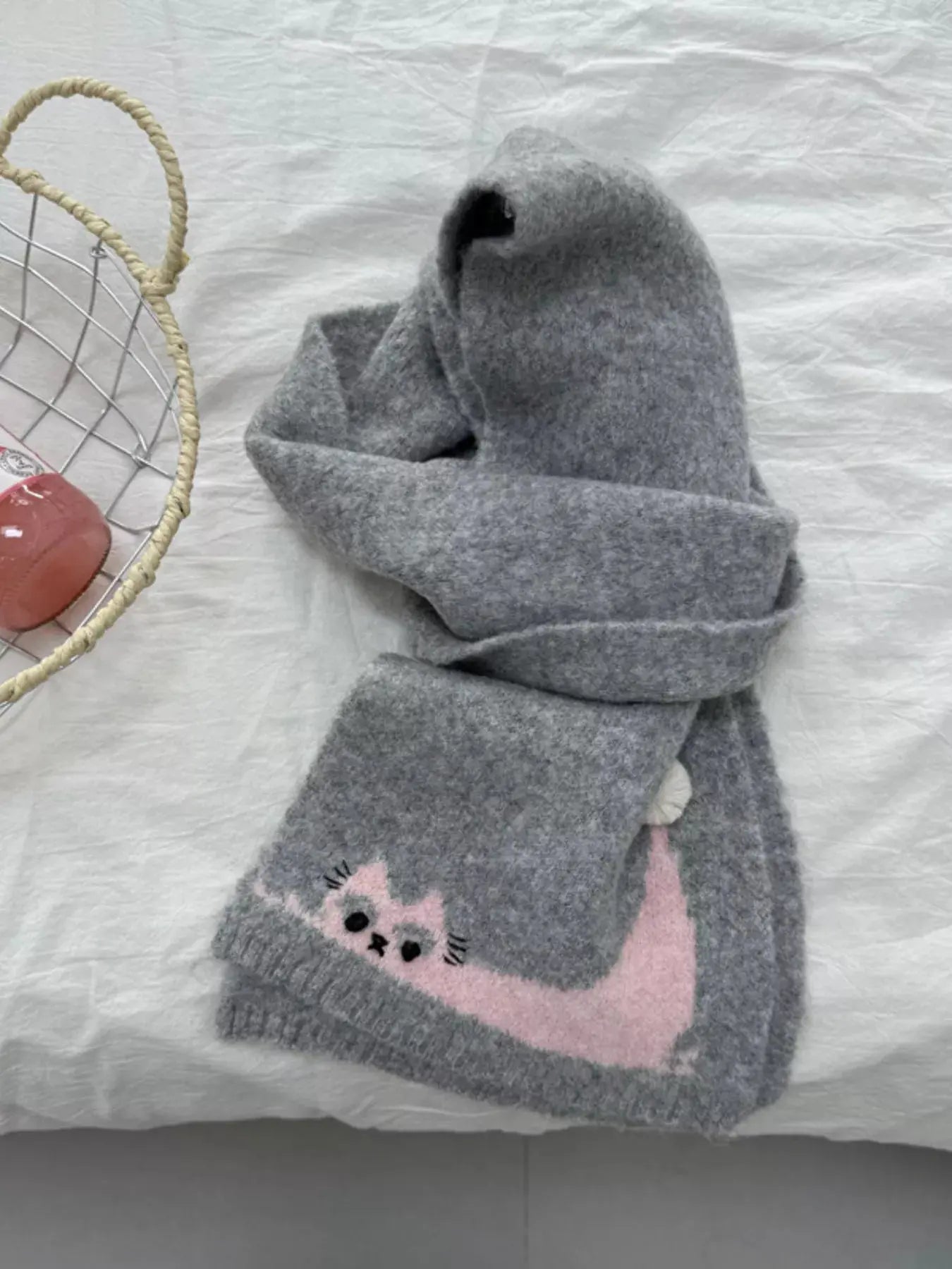 Cute Cat Knitted Scarf Simply Love