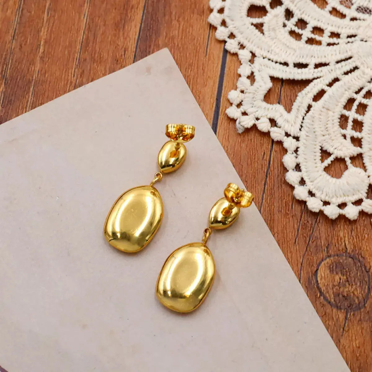 18K Gold-Plated Drop Earrings Simply Love