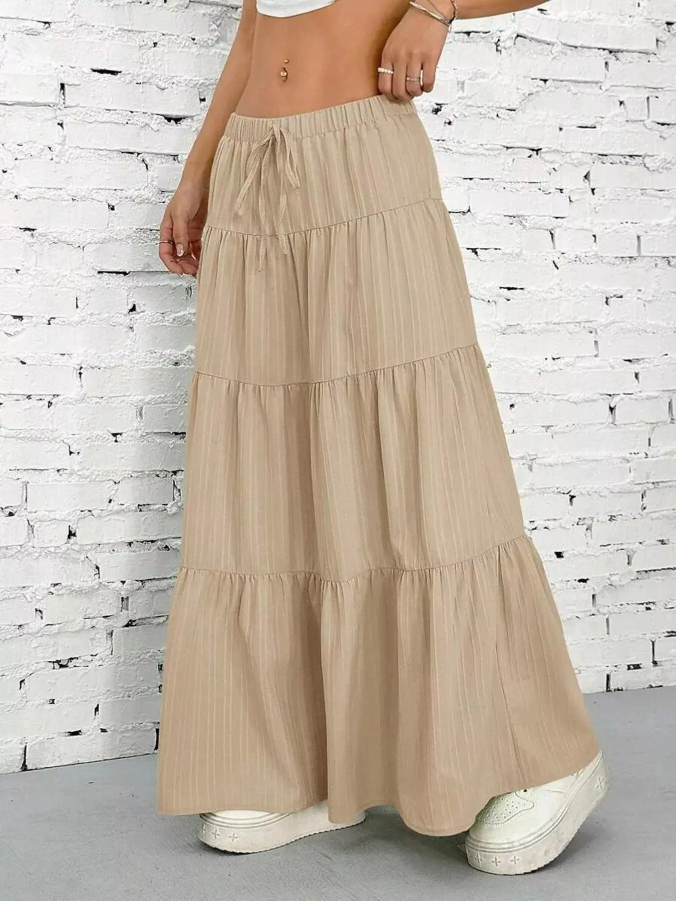 Flowy Tiered Maxi Skirt Simply Love
