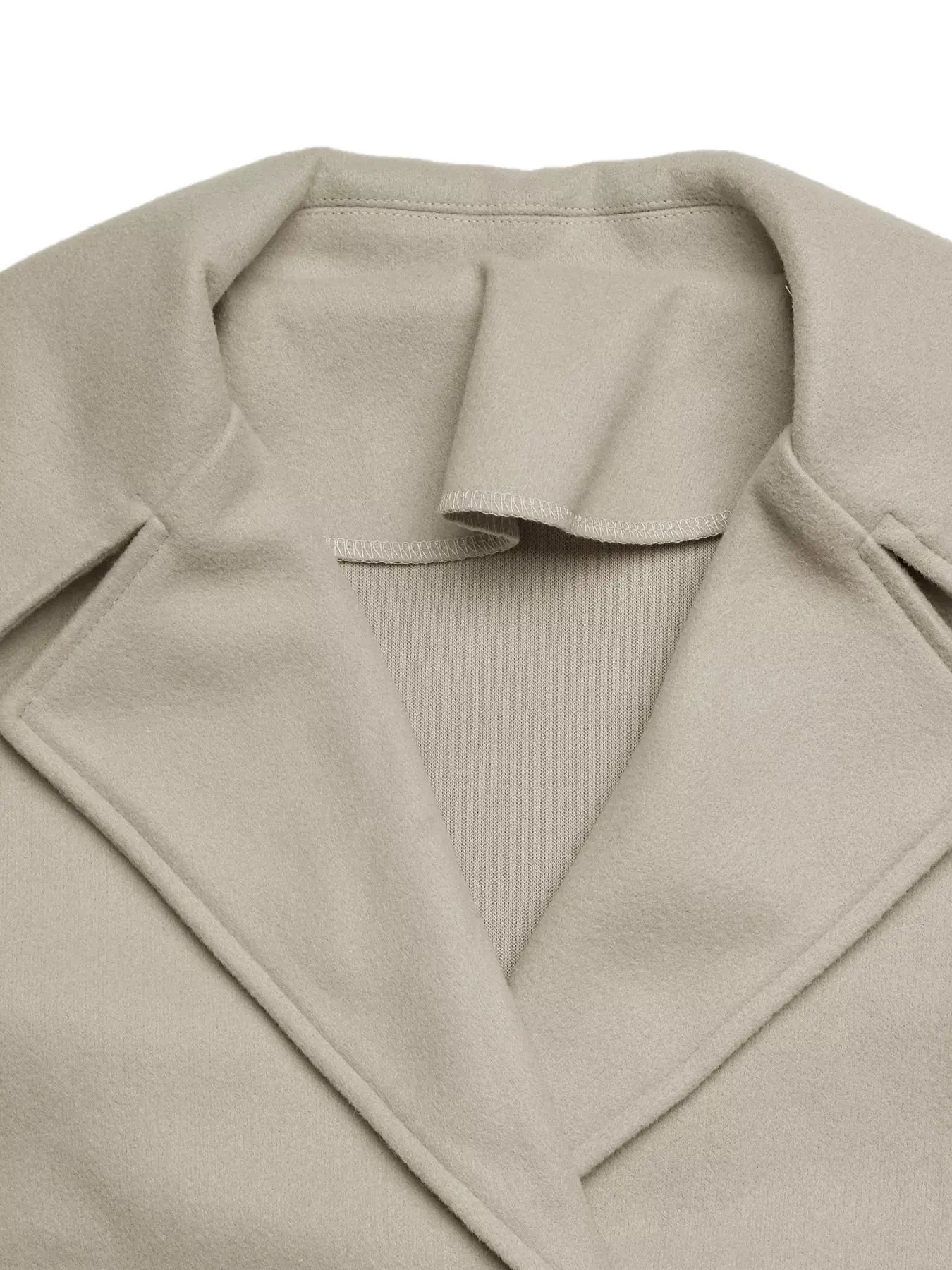 Double-Breasted Wool Blend Outerwear Simply Love