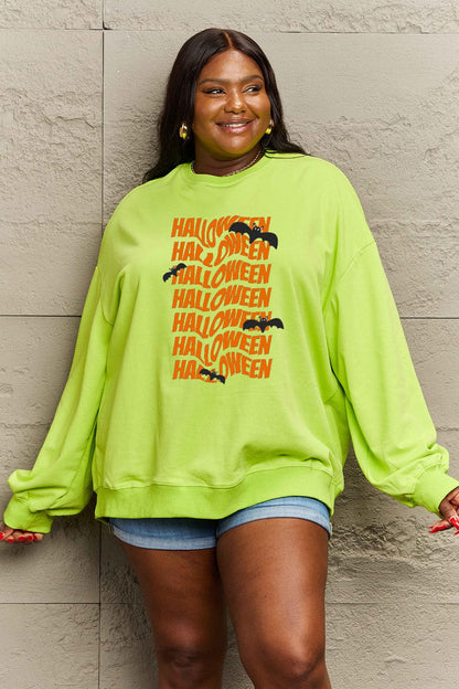 Simply Love Full Size HALLOWEEN Graphic Sweatshirt.