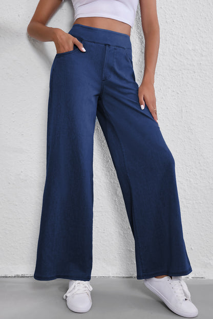 Sail blue relaxed fit straight leg jeans for casual style