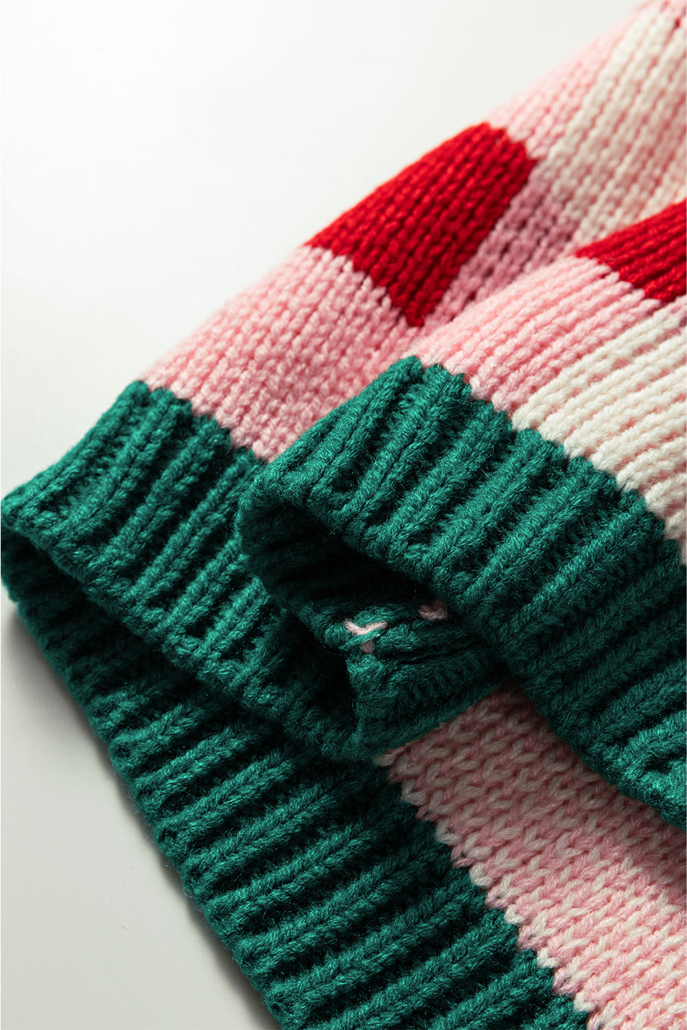 Pink Plaid Knit Bow Knot Decor Open Front Cardigan Sweater For Women Cozy Relaxed Fit Dear-Lover Dropshipping