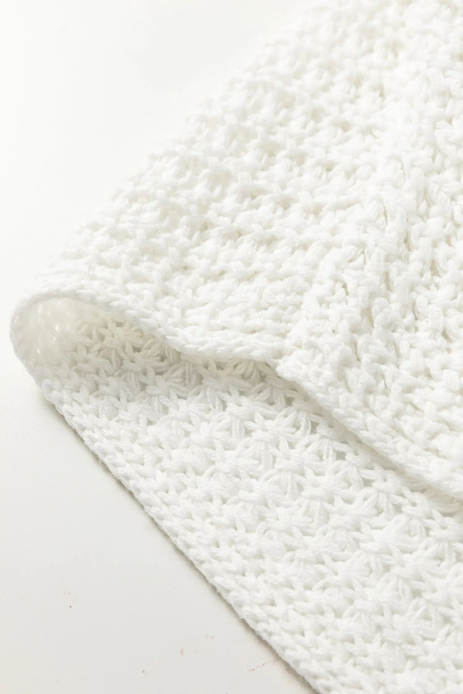 White Hollowed Detail Wide Sleeve Loose Pullover Sweater Dear-Lover Dropshipping