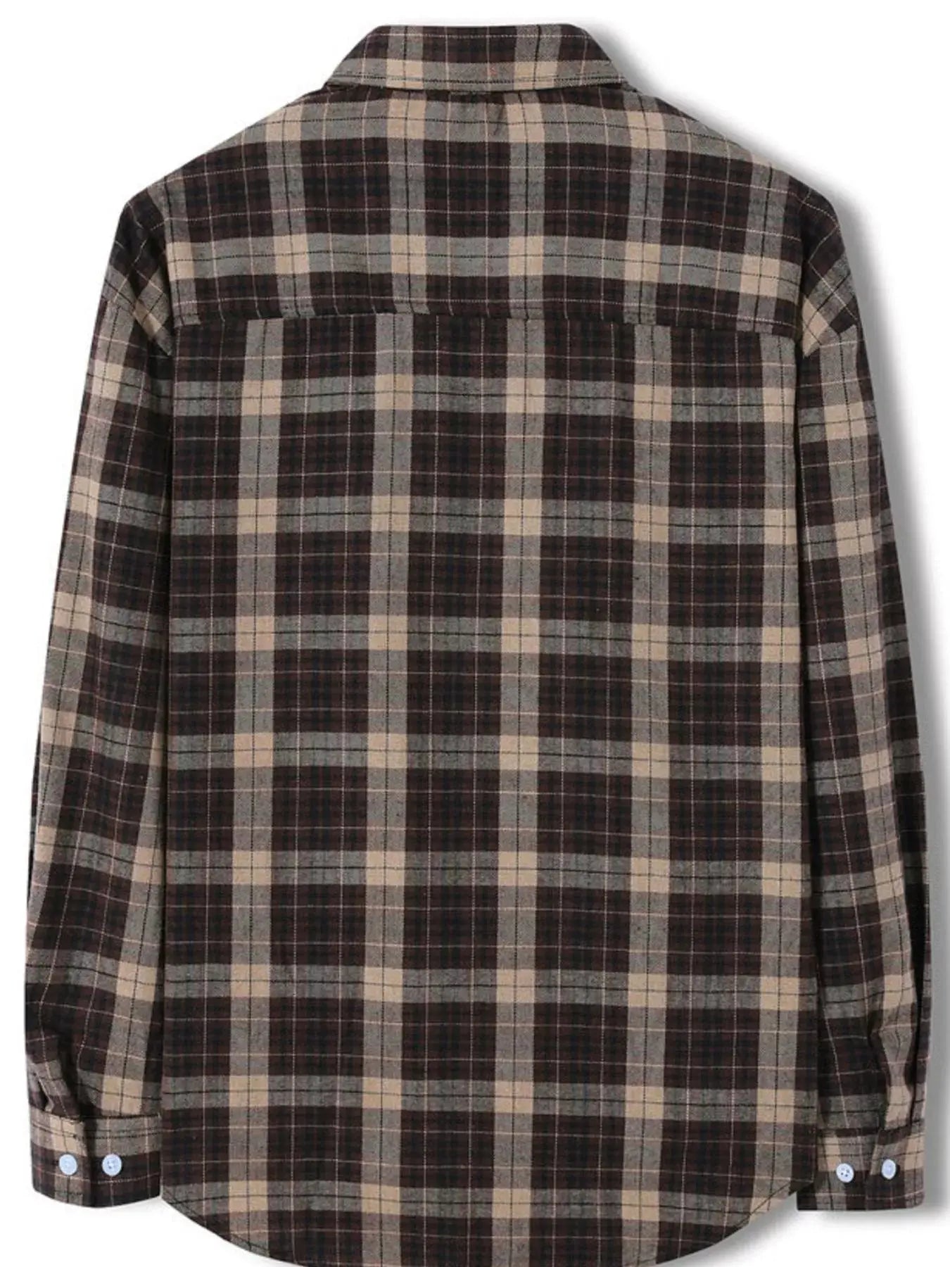 Men's Plus Size Classic Plaid Long Sleeve Shirt Simply Love