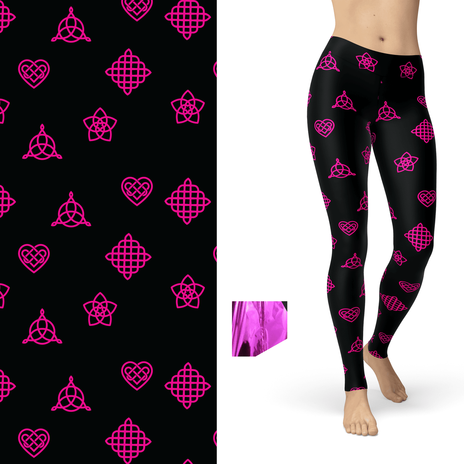 Charmed Celtic Love with Pink Sparkle Foil and Pockets MM