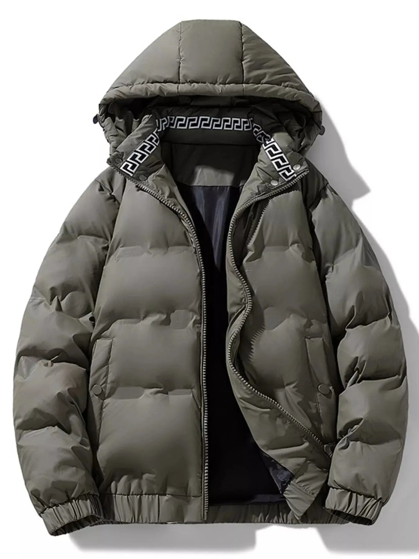 Men's Plus Size Hooded Padded Winter Coat Simply Love