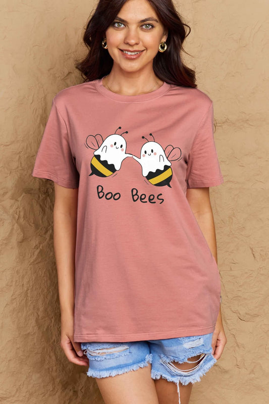 Simply Love Full Size BOO BEES Graphic Cotton T-Shirt Simply Love