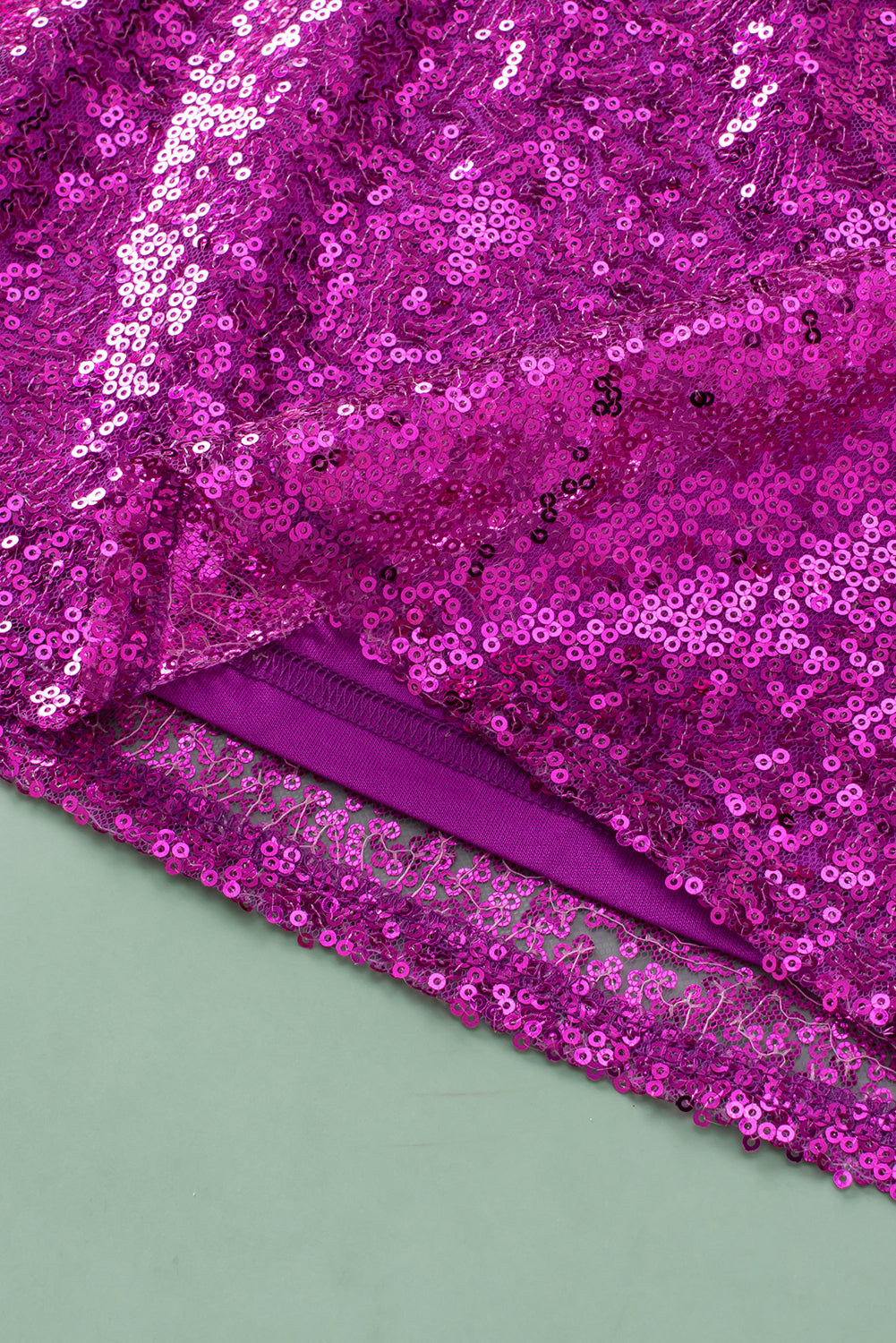 Violet sequin midi skirt plus size