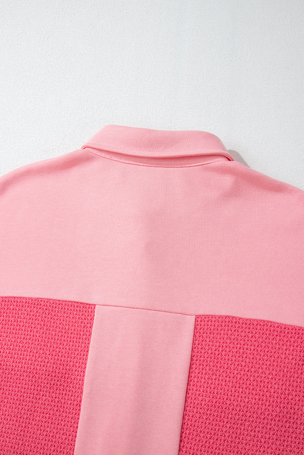 Peach Blossom Waffle Knit Shacket