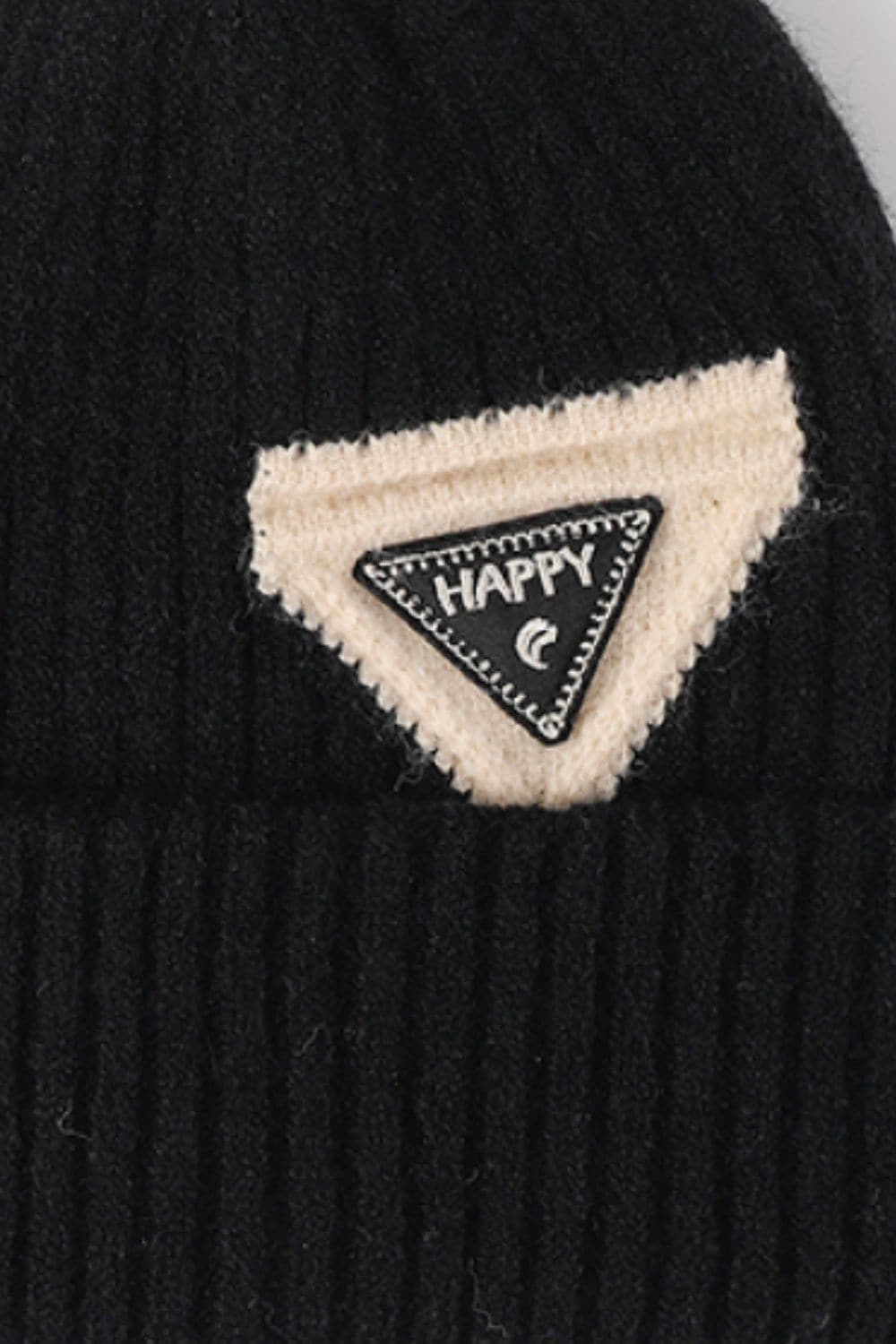 HAPPY Contrast Beanie.