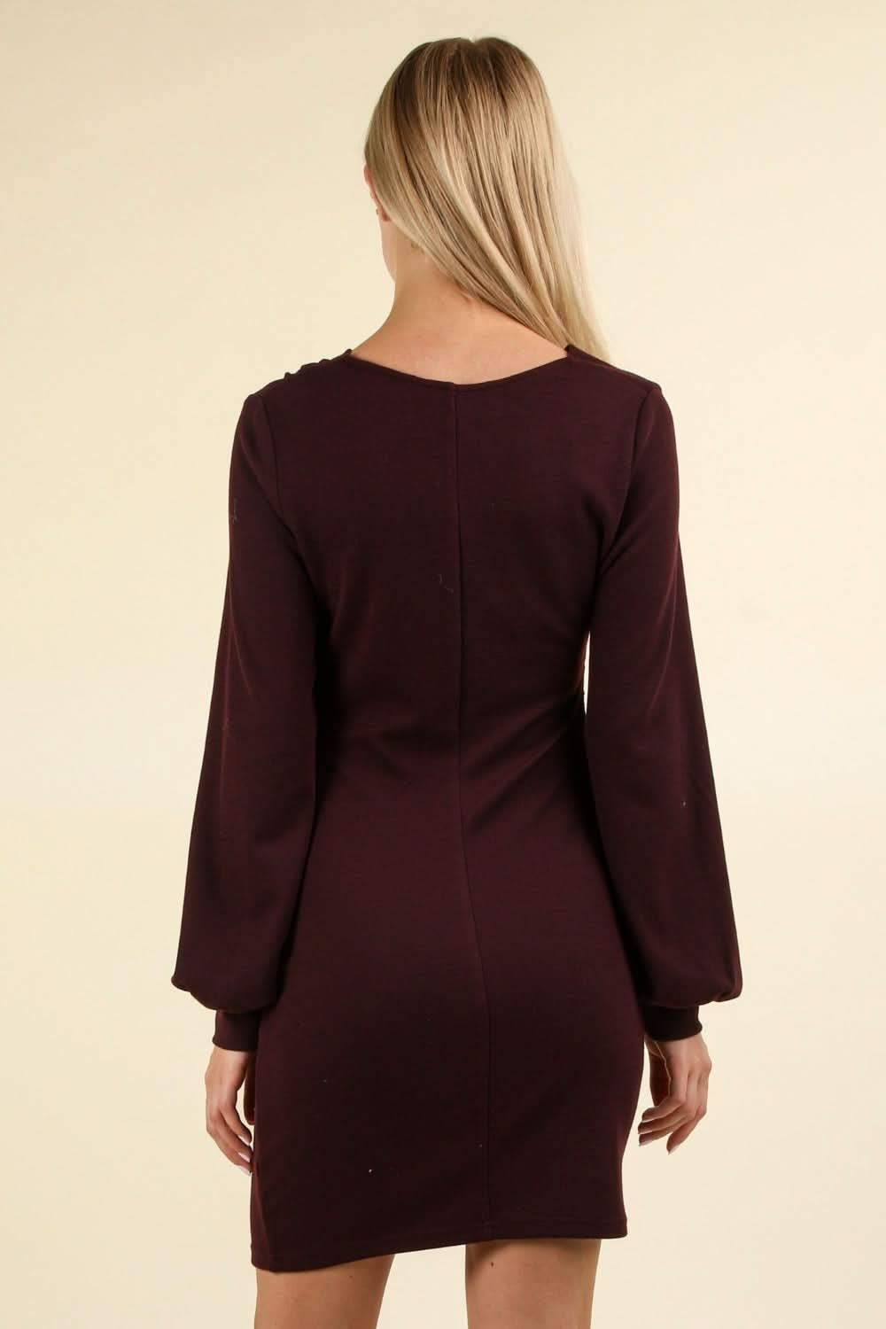 Very J ruched bodycon dress