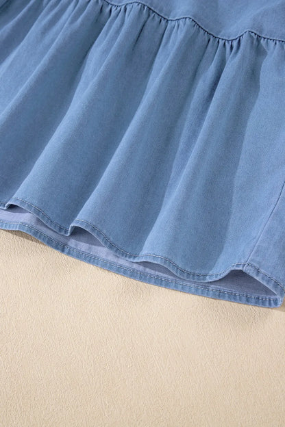 Simply Love: Ruffled Denim Tank