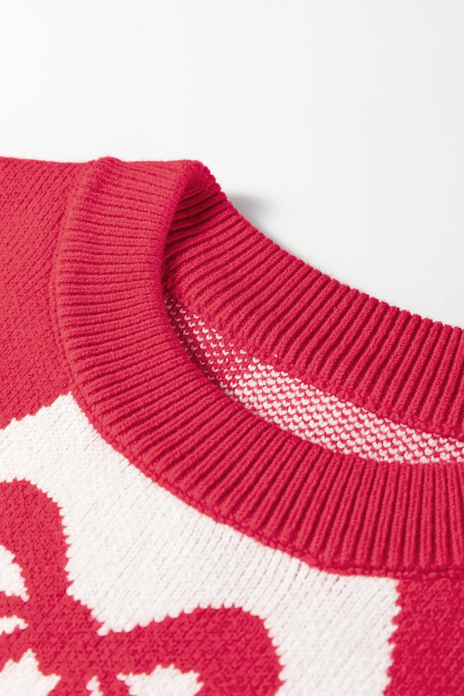 Dear-Lover Red Knit Sweater Women's Casual Warm Oversized Pullover Dear-Lover Dropshipping