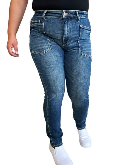 Judy Blue Full Size High Waist Skinny Jeans.