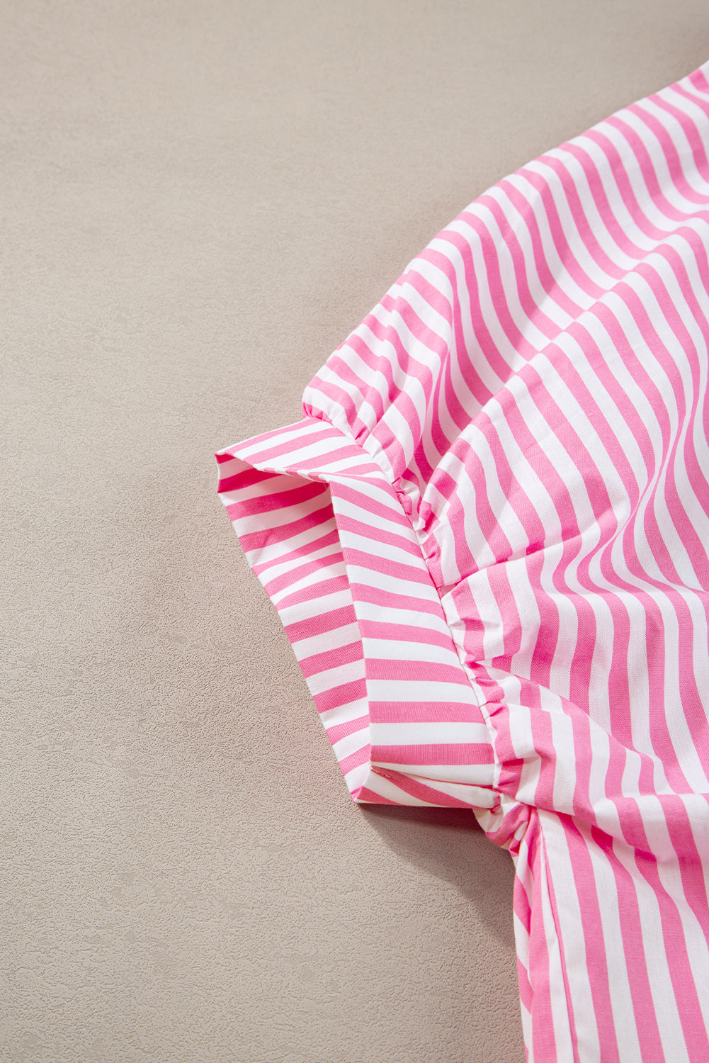 Pink striped oversized dolman sleeve shirt