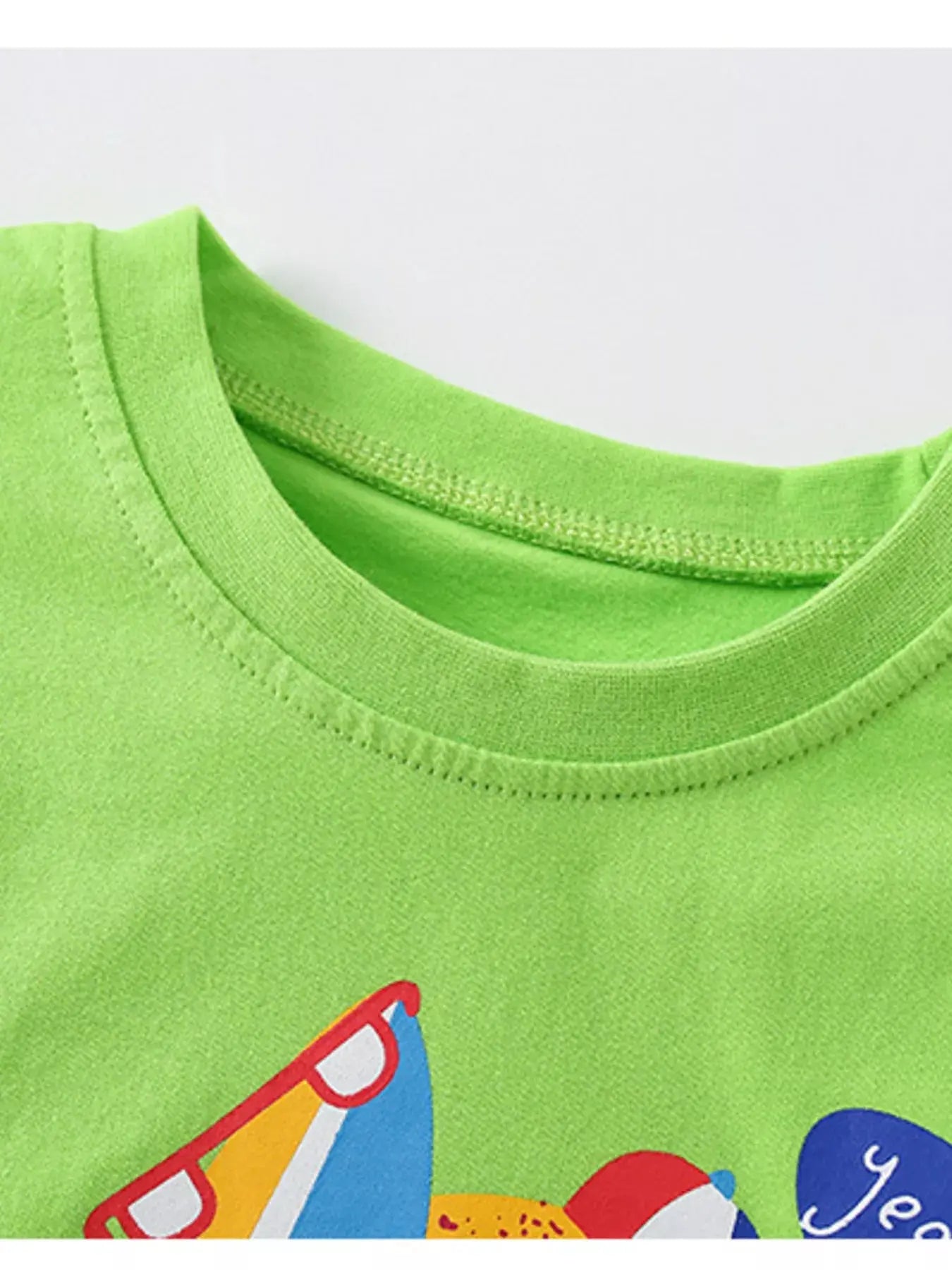 Children's Cartoon Graphic Short Sleeve T-Shirt Simply Love