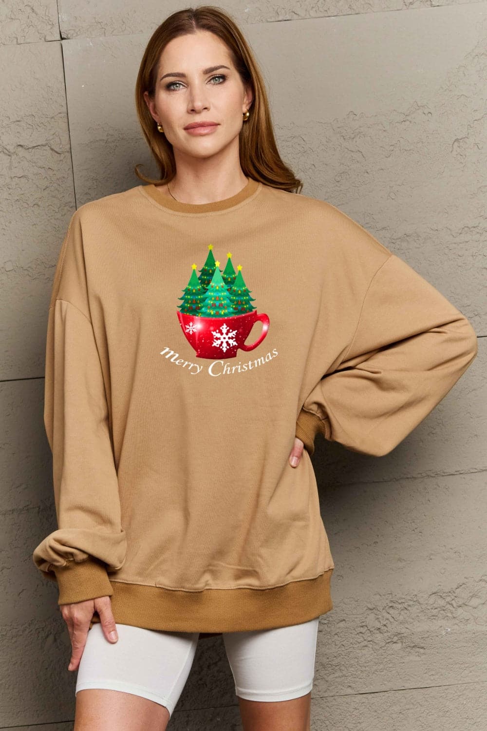 Simply Love Full Size MERRY CHRISTMAS Graphic Sweatshirt.