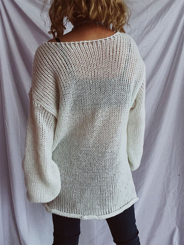 Chic boat neck sweater for women