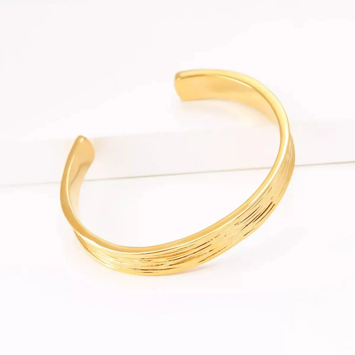 18K Gold-Plated Copper Open Bracelet Simply Love