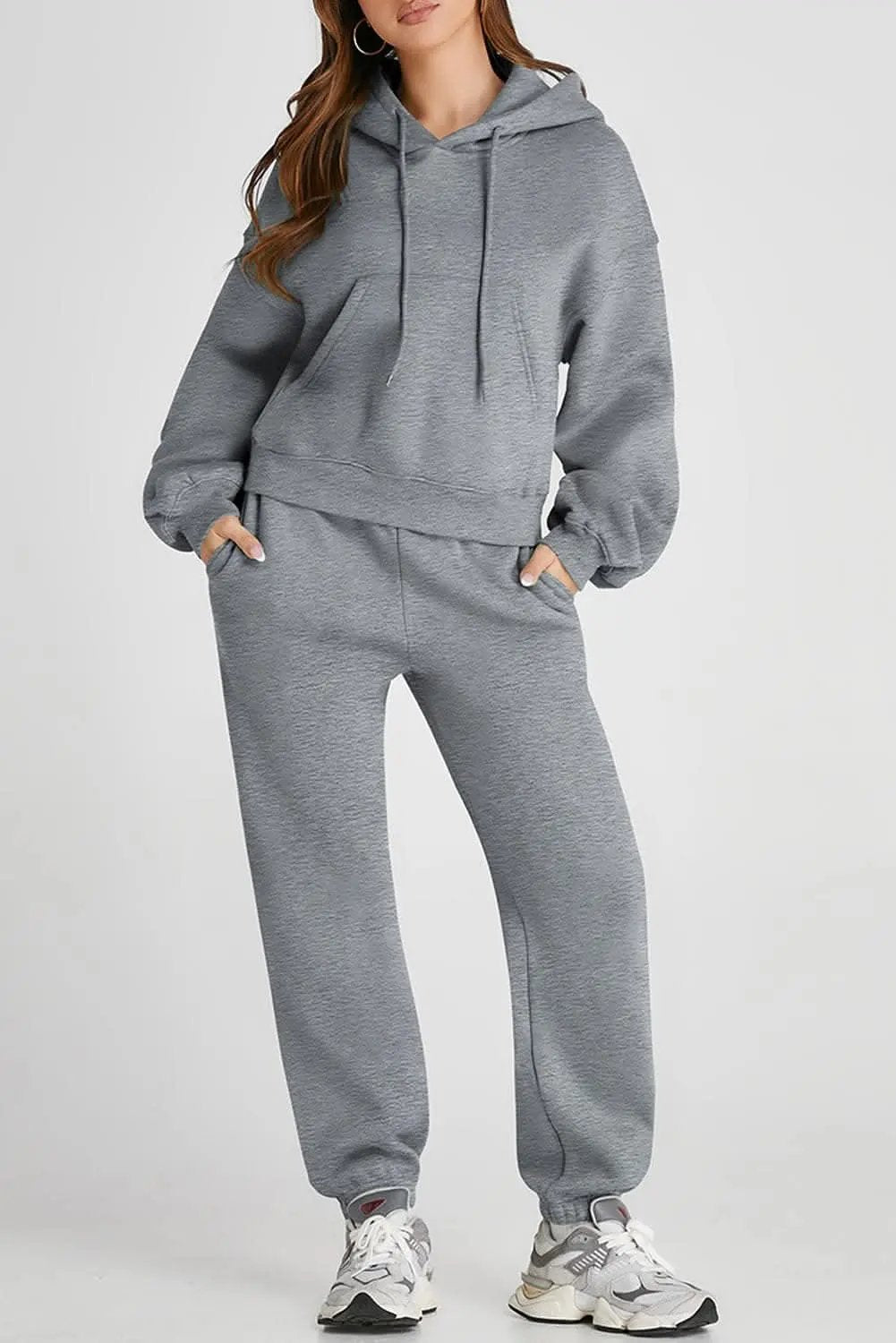 Chic hooded top & joggers set - Love Salve 