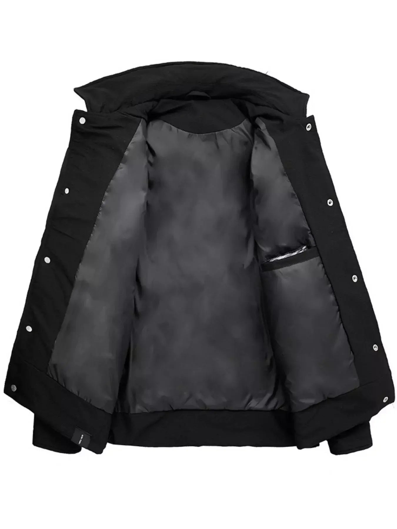 Mens Plus Size Quilted Padded Coat With Snap Front Simply Love