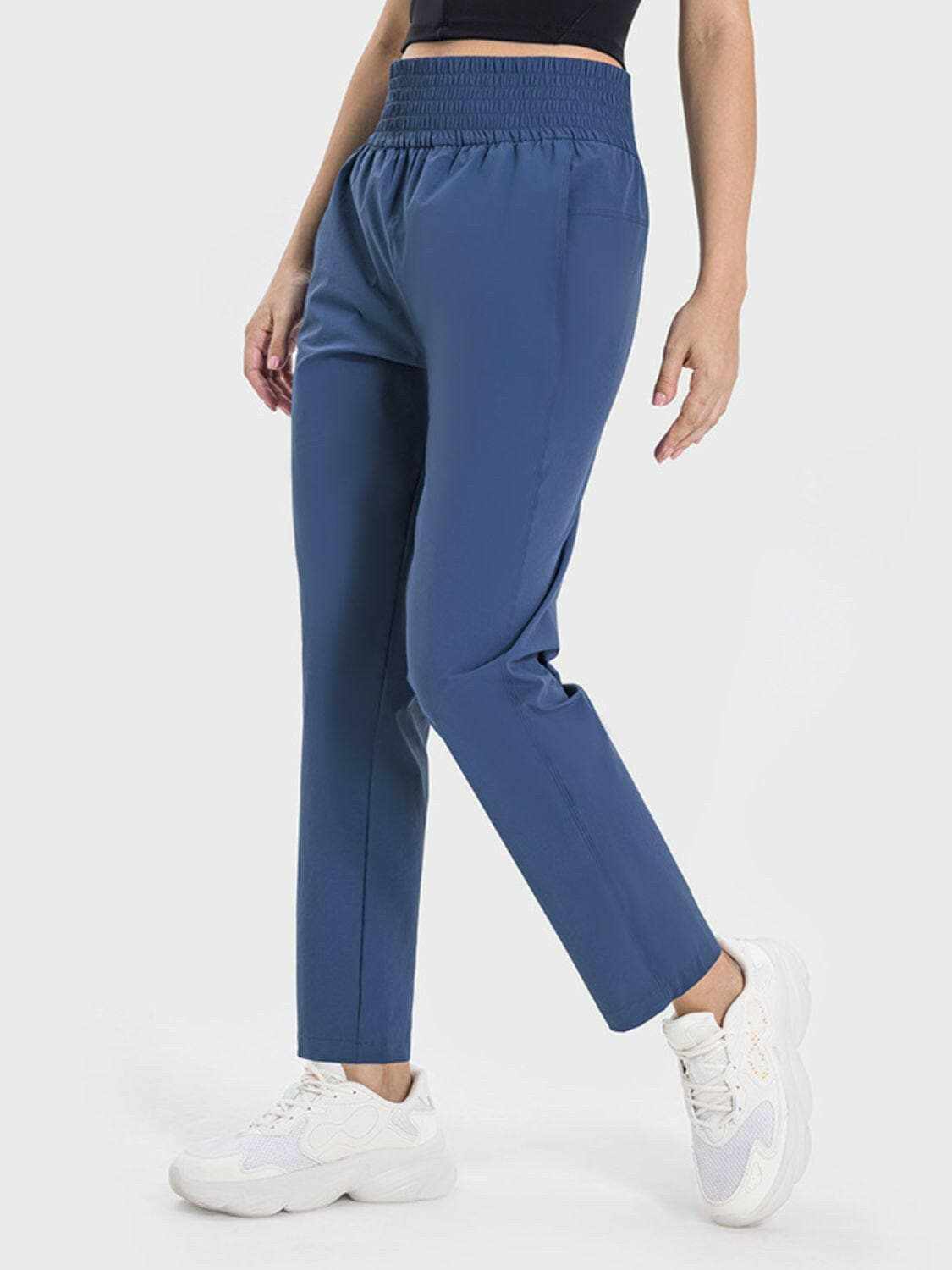 Pocketed High Waist Active Pants.