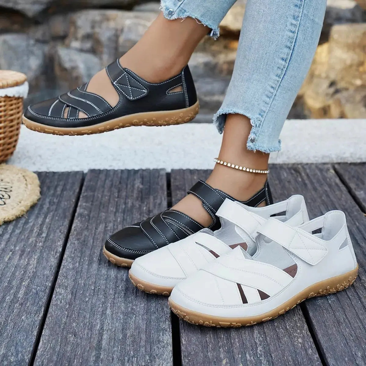 Casual Velcro Slip-Ons Simply Love