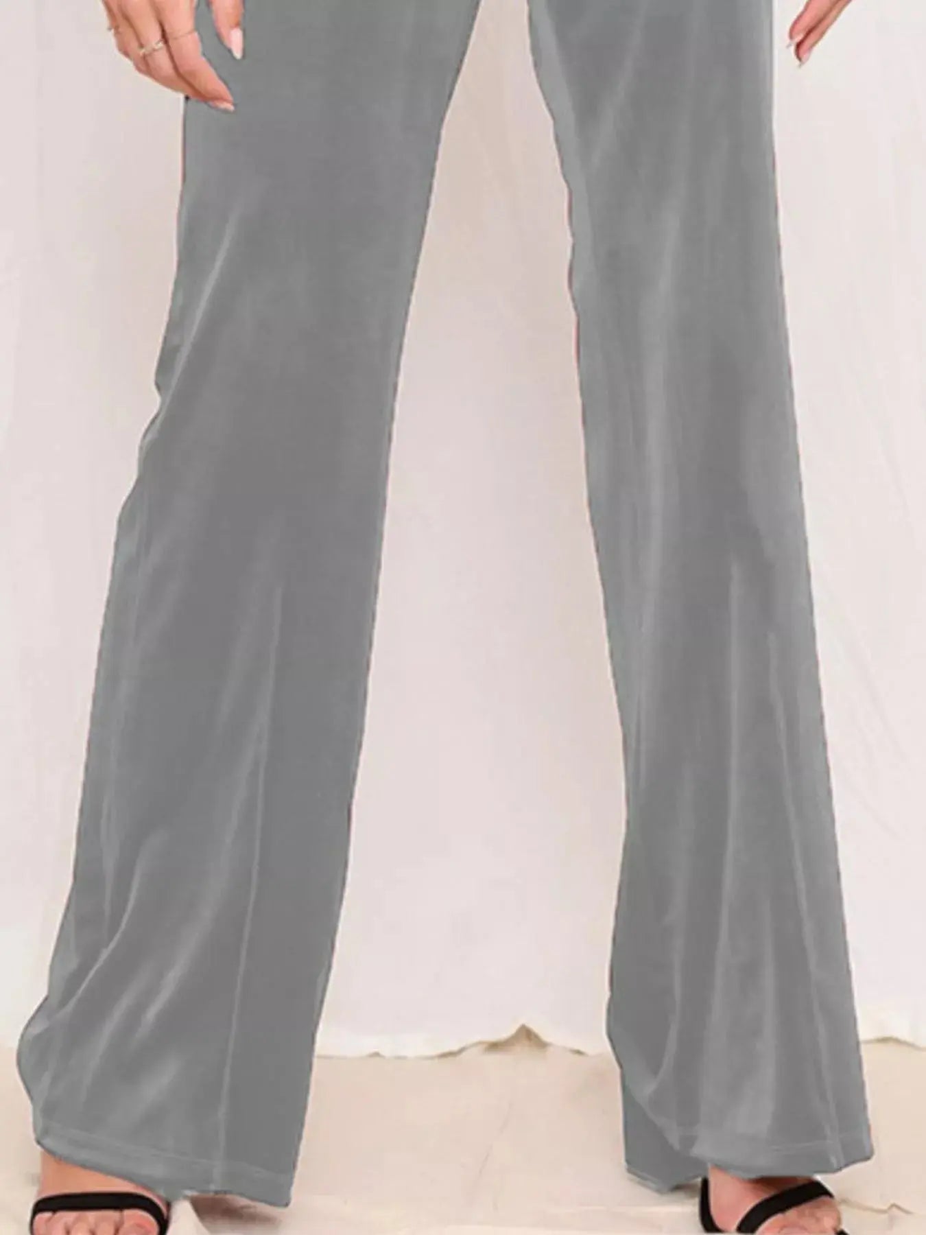 Full Size Velvet Wide Leg Pants Plus Size Simply Love