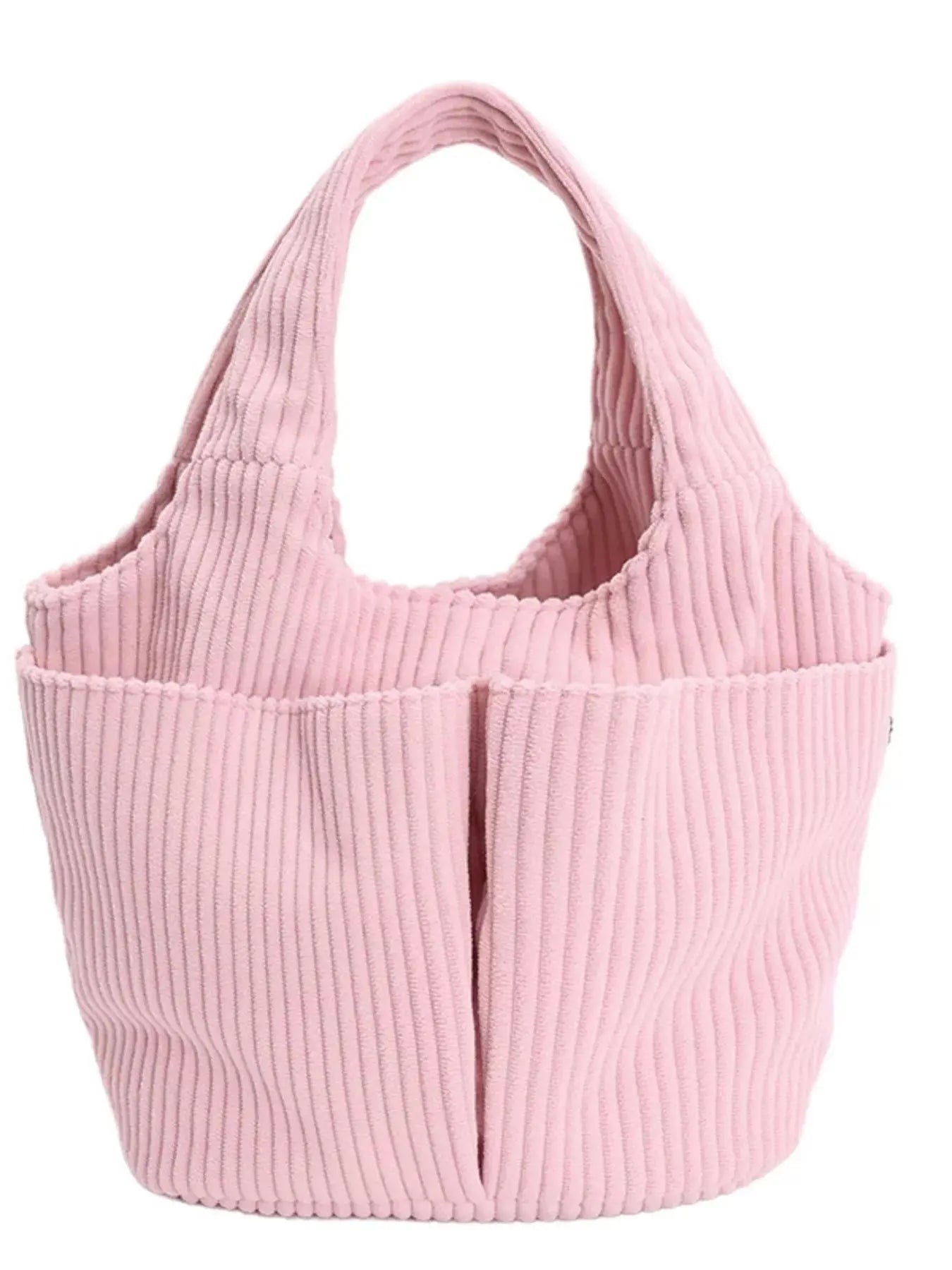 Corduroy Solid Color Handbag Simply Love