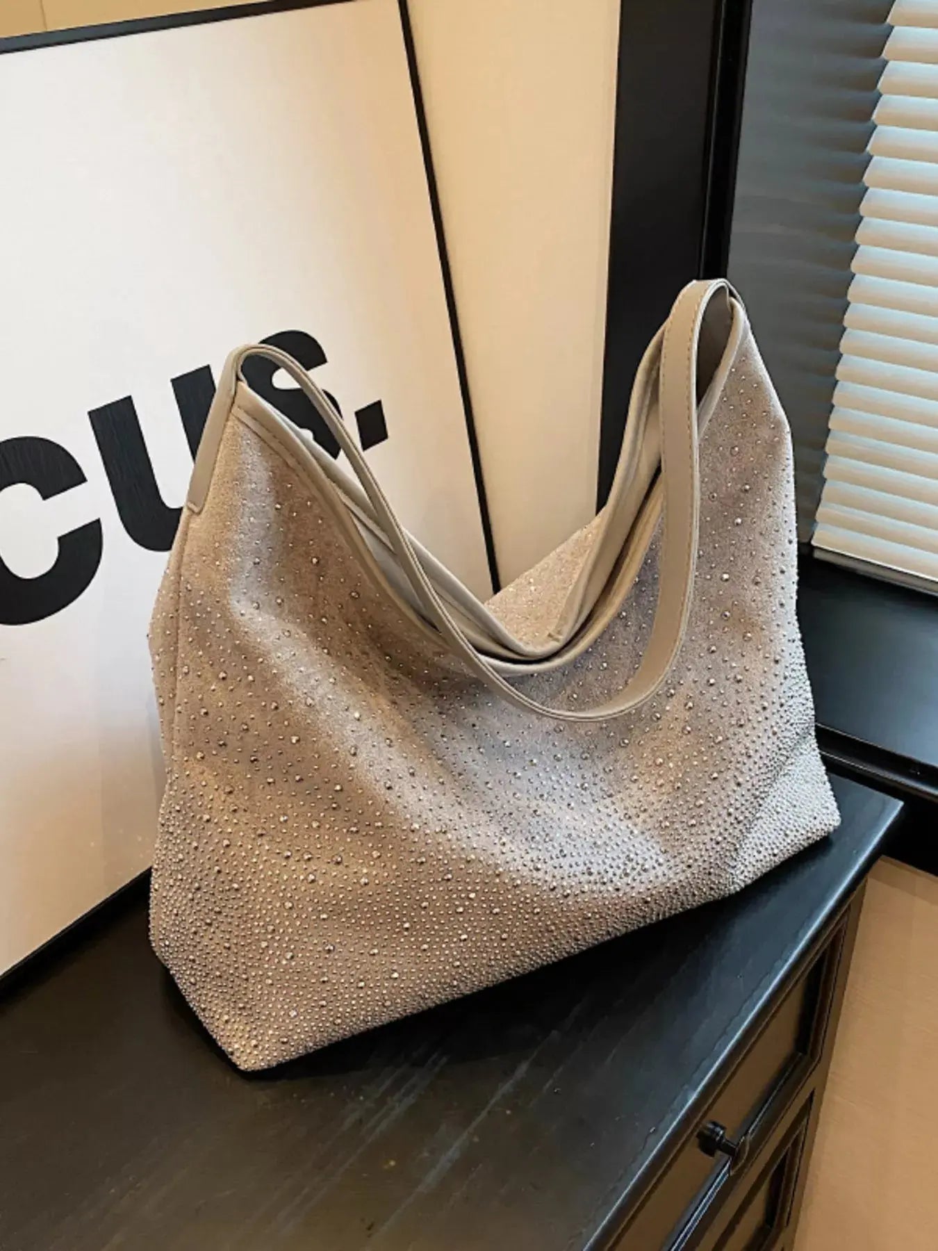 Rhinestone Tote Bag Simply Love