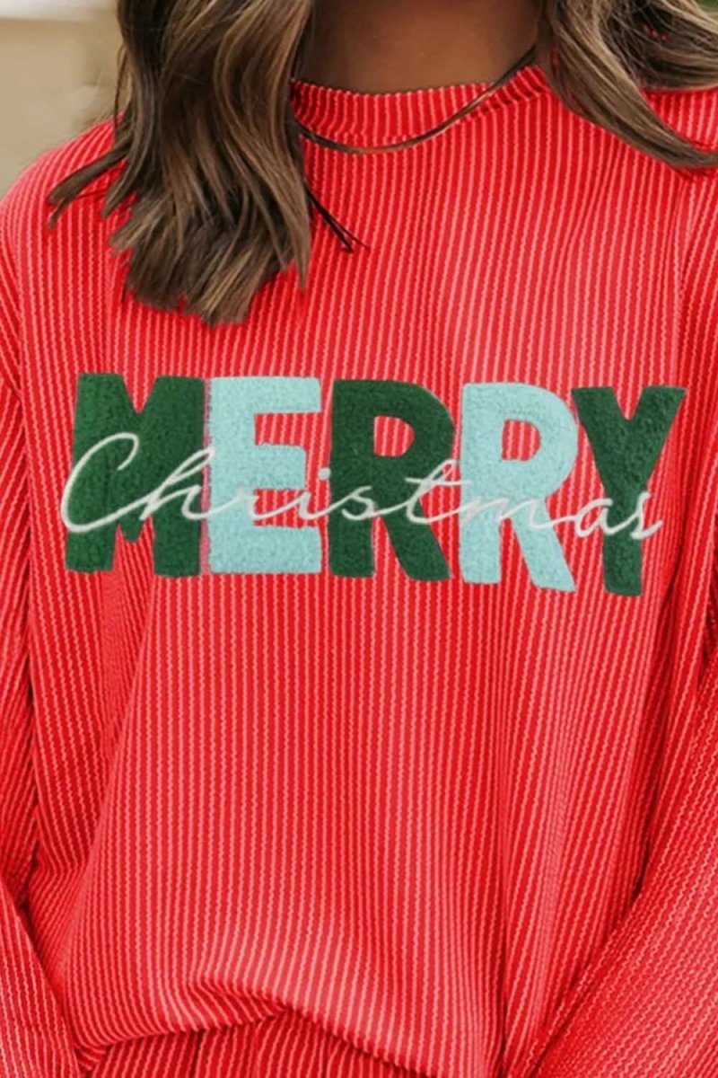 Festive Cheer Long Sleeve Top and Shorts Set - Love Salve 