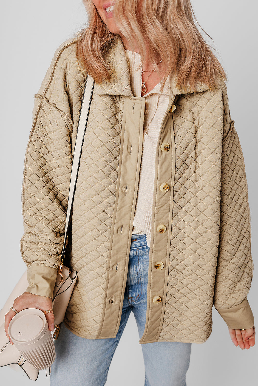 Stylish Jet Stream quilted puffer shacket for all occasions