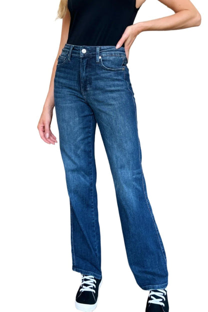 Judy Blue Full Size Tummy Control Straight Jeans.