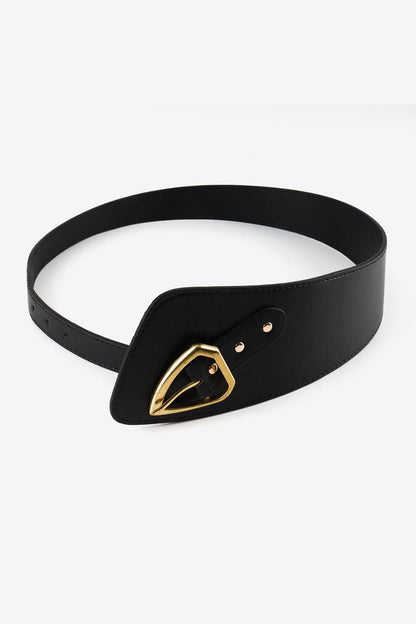 Irregular PU Leather Belt.