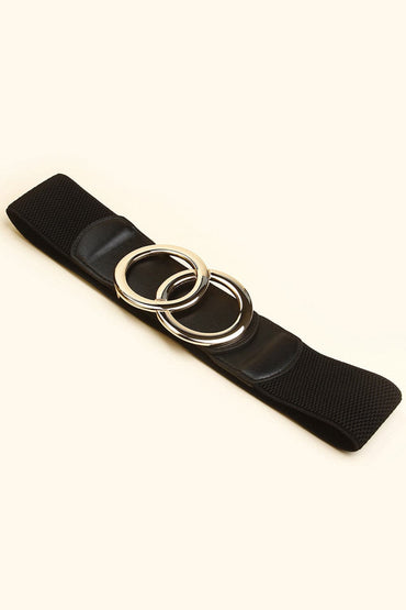 Zinc Alloy Buckle Elastic PU Belt.