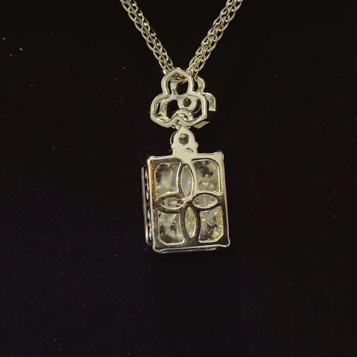 5 Carat Moissanite 925 Sterling Silver Necklace.