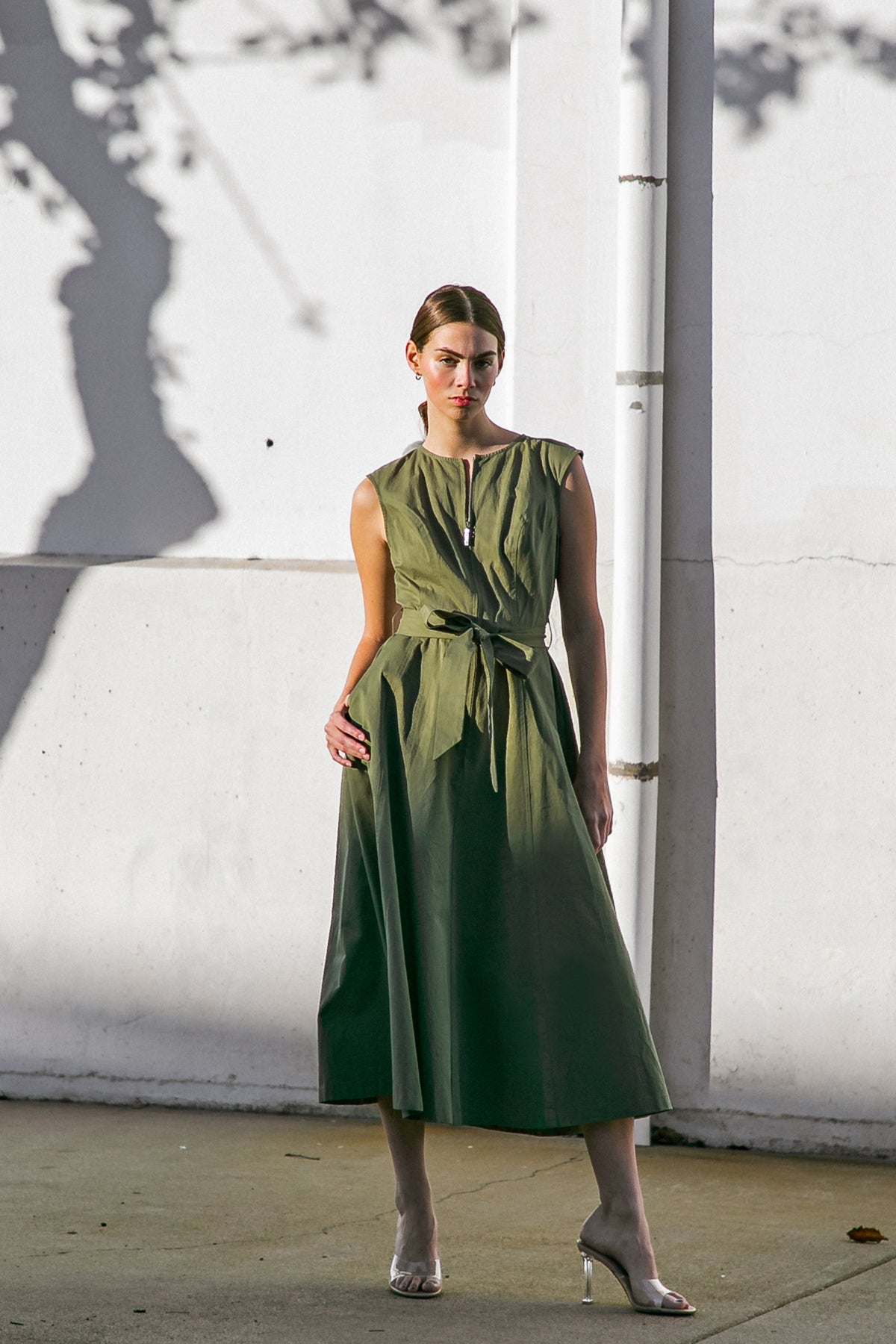 DELICATE DREAMS WOVEN MIDI DRESS Flying Tomato