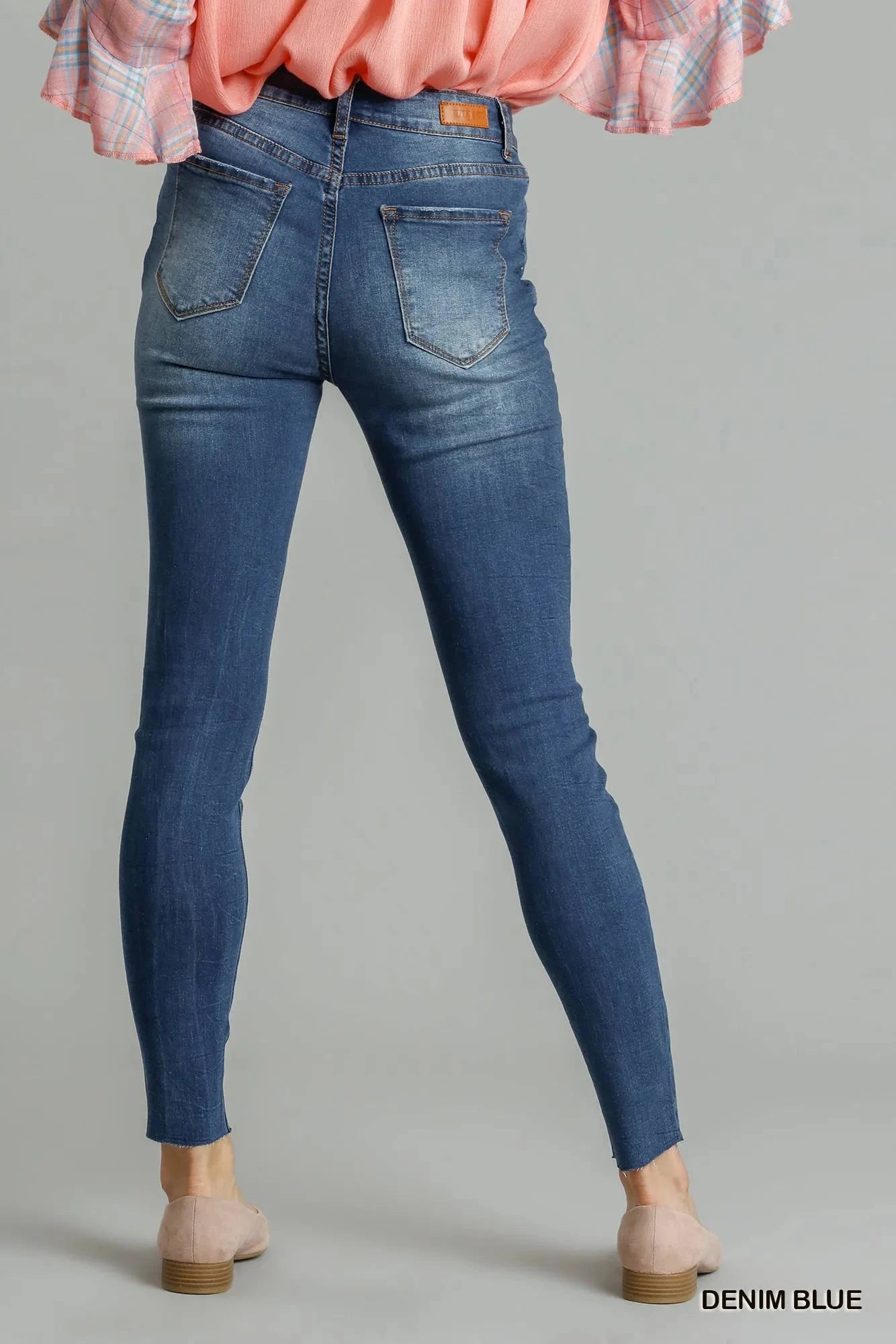 Umgee Distressed Skinny Jeans with Pockets Coco’s Tee Boutique
