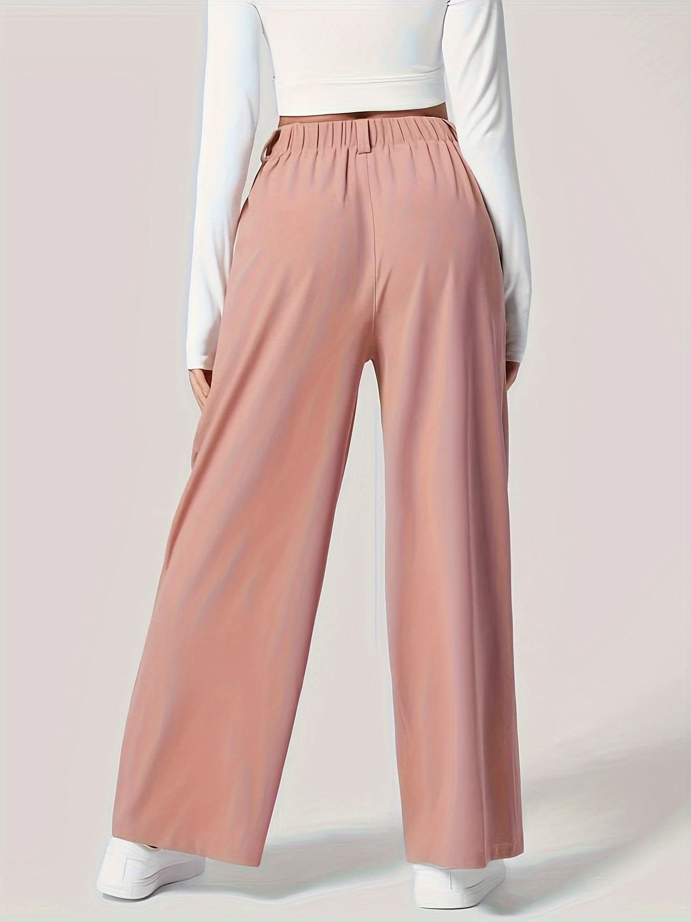 Comfy Wide Leg Trousers with Convenient Pockets