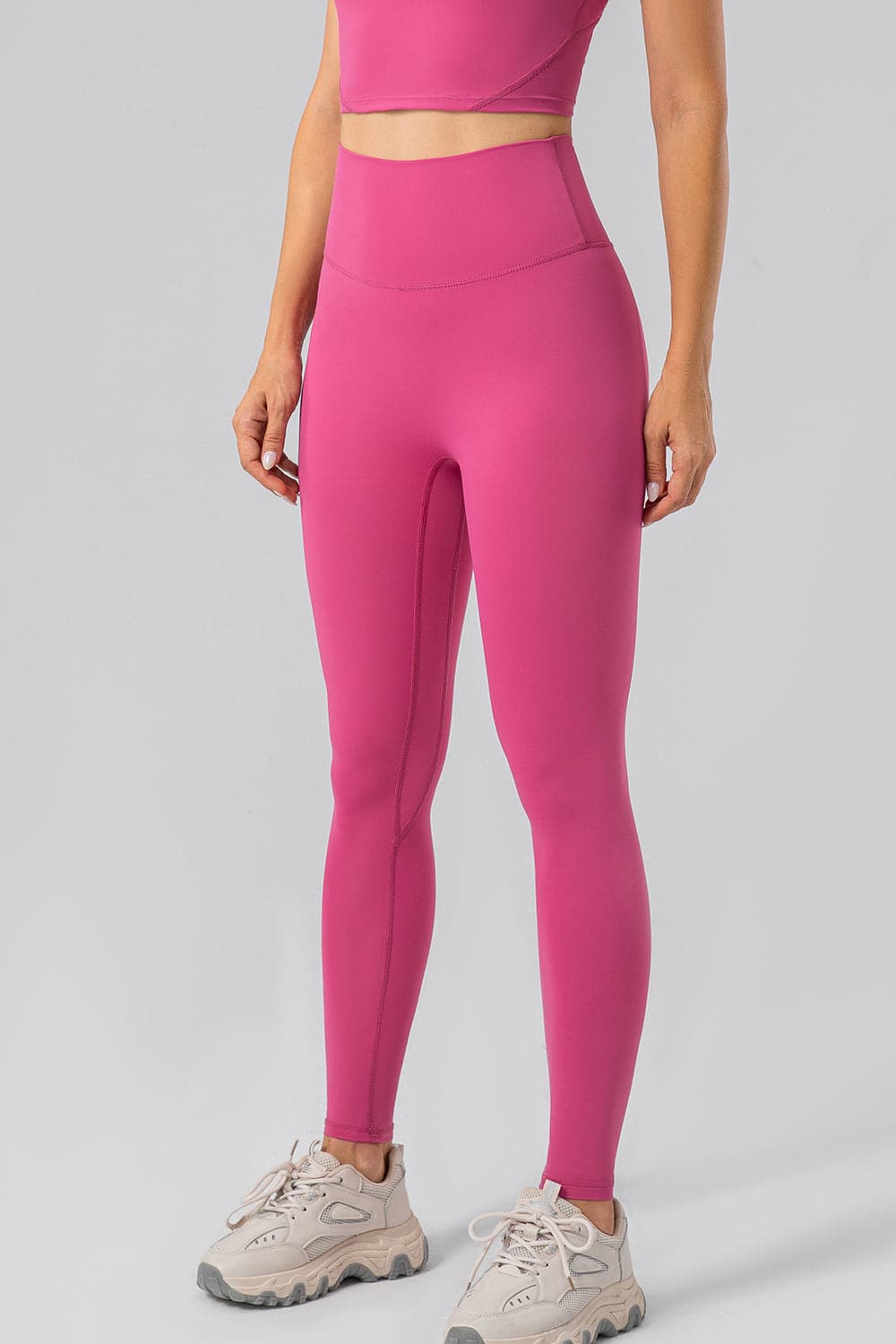 High Waist Wide Waistband Active Leggings.