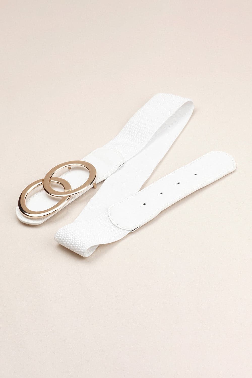 Zinc Alloy Buckle Elastic PU Belt.