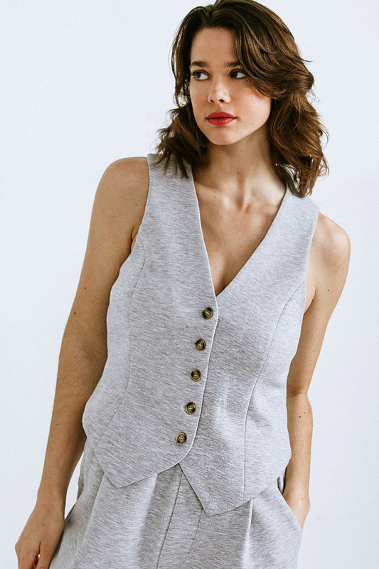 CALL MY LOVELY PONTI VEST Flying Tomato