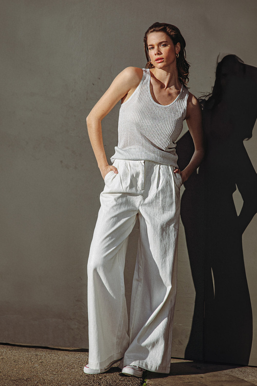 BLISSFUL LOVE WOVEN TANK TOP Flying Tomato