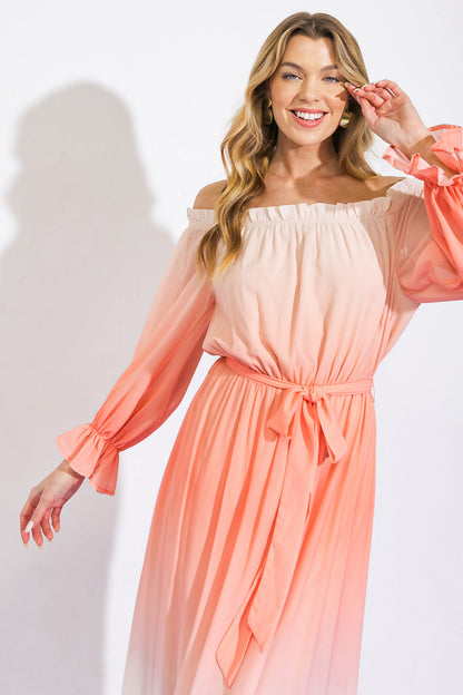 ENCHANT MY LOVE WOVEN MAXI DRESS