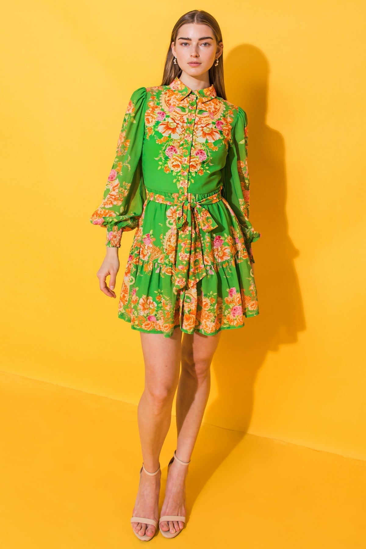 FURTHERST THING WOVEN MINI DRESS Flying Tomato